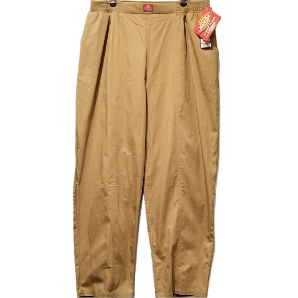 Dickies Tan Scrub Pants 2XL Elastic Waistband Medical Uniform NWT